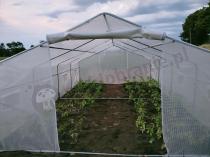 Aranżacja: Tunel foliowy metalowy z podwójnymi drzwiami 4x6m Jasmin – biały