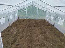 Aranżacja: Tunel foliowy metalowy z podwójnymi drzwiami 4x6m Jasmin – biały