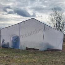 Aranżacja: Tunel foliowy metalowy z podwójnymi drzwiami 4x6m Jasmin – biały