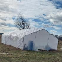 Aranżacja: Tunel foliowy metalowy z podwójnymi drzwiami 4x6m Jasmin – biały