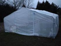 Aranżacja: Tunel foliowy metalowy z podwójnymi drzwiami 4x6m Jasmin – biały