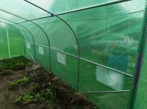 Aranżacja: Tunel foliowy z metalowym stelażem 3x6m z drzwiami na zawiasach - Jasmin – zielony