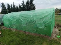 Aranżacja: Tunel foliowy z metalowym stelażem 3x6m z drzwiami na zawiasach - Jasmin – zielony