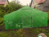 Aranżacja: Tunel foliowy z metalowym stelażem 4x6m z drzwiami na zawiasach - Jasmin – zielony