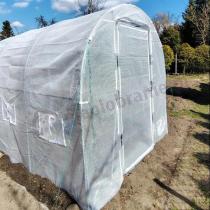 Aranżacja: Tunel foliowy z metalowym stelażem i drzwiami 2x3m – biały