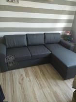 Aranżacja: Uniwersalny narożnik ciemnoszary do salonu Flemingsburg