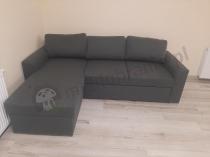 Aranżacja: Uniwersalny narożnik ciemnoszary do salonu Flemingsburg 226x165 cm