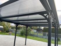 Aranżacja: Wiata garażowa jednospadowa metalowa Benno 3x4m - Grey