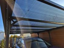 Aranżacja: Wiata garażowa metalowa Benno 3x4m - Grey