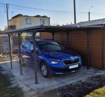 Aranżacja: Wiata garażowa metalowa Benno 3x4m - Grey