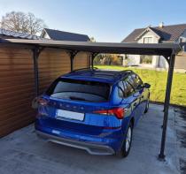 Aranżacja: Wiata garażowa metalowa Benno 3x4m - Grey