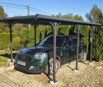 Aranżacja: Wiata garażowa metalowa Benno 3x4m - Grey