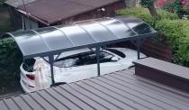 Aranżacja: Wiata garażowa metalowa samochodowa Axel 3x4,4m - Grey