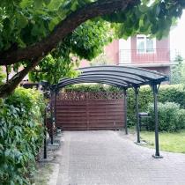 Aranżacja: Wiata garażowa metalowa samochodowa Axel 3x4,4m - Grey