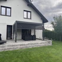 Aranżacja: Wolnostojąca pergola na taras 3x4 z oświetleniem LED Nefir - Antracite