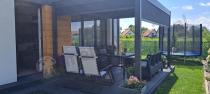 Aranżacja: Wolnostojąca pergola na taras 3x4 z oświetleniem LED Nefir - Antracite