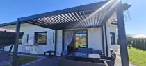 Aranżacja: Wolnostojąca pergola na taras 3x4 z oświetleniem LED Nefir 2.0 - Antracite