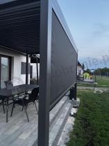 Aranżacja: Wolnostojąca pergola na taras 3x4 z oświetleniem LED Nefir 2.0 - Antracite