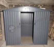 Aranżacja: Wytrzymały domek narzędziowy metalowy Hartt 240x120x200cm - Antracyt A16