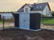 Aranżacja: Yardmaster 104 APZ szopa ogrodowa metalowa Anthracite (~3,5m2)