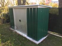 Aranżacja: Yardmaster 104 GPZ szopa ogrodowa metalowa Emerald Dark (~3,5m2)