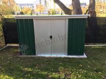 Aranżacja: Yardmaster 104 GPZ szopa ogrodowa metalowa Emerald Dark (~3,5m2)