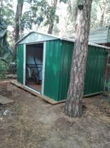 Aranżacja: Yardmaster 108 GEYZ Metalowy domek narzędziowy 3x2 Emerald Deluxe (7m2)