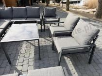 Aranżacja: Zestaw 2 foteli ogrodowych Sodor - Dark Grey - 2szt