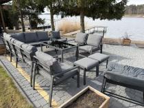 Aranżacja: Zestaw 2 foteli ogrodowych Sodor - Dark Grey - 2szt