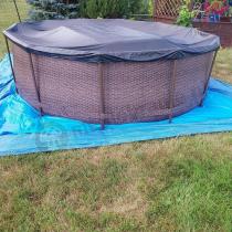 Aranżacja: Zestaw Basen okrągły BESTWAY 366x366x100cm Steel Pro MAX 56709