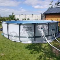 Aranżacja: Zestaw Basen okrągły BESTWAY 549x122cm Steel Pro MAX 56462