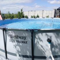 Aranżacja: Zestaw Basen okrągły BESTWAY 549x122cm Steel Pro MAX 56462