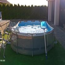Aranżacja: Zestaw Basen stelażowy 56620 BESTWAY 427x250x100cm Power Steel