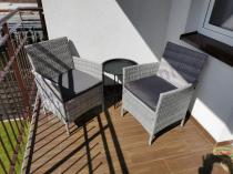 Aranżacja: Zestaw foteli technorattanowych Flavio Grey