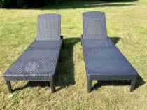 Aranżacja: Zestaw leżaków ogrodowych Jaipur Sun Lounger grafitowy