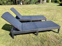 Aranżacja: Zestaw leżaków ogrodowych Jaipur Sun Lounger grafitowy