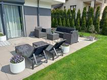 Aranżacja: Zestaw leżaków ogrodowych Jaipur Sun Lounger grafitowy