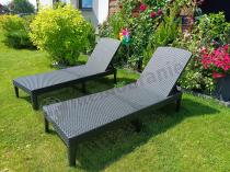 Aranżacja: Zestaw leżaków ogrodowych Jaipur Sun Lounger grafitowy