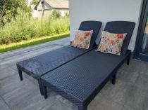 Aranżacja: Zestaw leżaków ogrodowych Jaipur Sun Lounger grafitowy