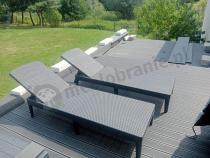 Aranżacja: Zestaw leżaków ogrodowych Jaipur Sun Lounger grafitowy