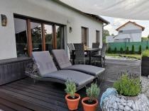 Aranżacja: Zestaw leżaków z technorattanu do ogrodu Nilamito Anthracite & Dark Grey