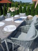 Aranżacja: Zestaw mebli ogrodowych - stół 210cm + 8 krzeseł - Kostto Dining 8+1 White
