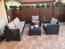 Aranżacja: Zestaw mebli ogrodowych California 3 Seater - Brąz