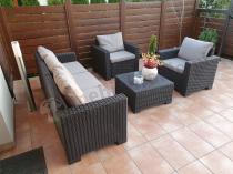 Aranżacja: Zestaw mebli ogrodowych California 3 Seater - Brąz