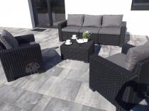 Aranżacja: Zestaw mebli ogrodowych California 3 Seater - Grafit