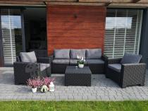 Aranżacja: Zestaw mebli ogrodowych California 3 Seater - Grafit
