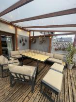 Aranżacja: Zestaw mebli ogrodowych dla 10 osób z modułowym narożnikiem 280x280cm Panaon Corner XXL WB