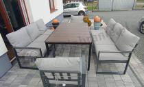 Aranżacja: Zestaw mebli ogrodowych dla 8 osób ze stołem obiadowym Panaon Grande Prime LG