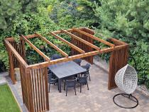 Aranżacja: Zestaw mebli ogrodowych obiadowych dla 10 osób Meblobranie EJD10 grafit