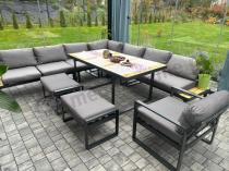 Aranżacja: Zestaw mebli ogrodowych z narożnikiem, wysokim stołem i fotelem - Panaon Corner XXL - WG